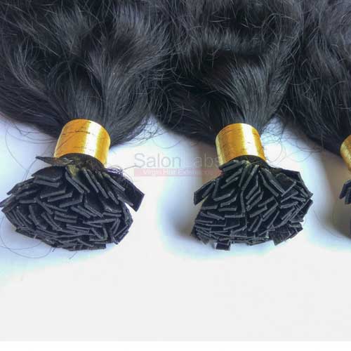 Raw Indian Hair Extensions - Keratin Fusion Flat Tips
